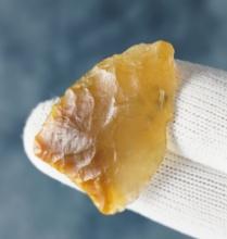 1 9/16" Plainview made from translucent amber Agatized Wood. Found in Colorado. COA's.