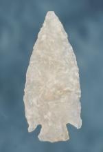 Nicely styled 1 7/16" Agate Cornernotch. Found by George and Beth Miller near California.
