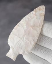 3 9/16" Table Rock made from Crescent Quarry Burlington Chert - Cole Co., Missouri. COA's.