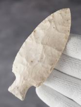 3 5/8" Table Rock made from Burlington Chert. Found in Saline Co., Missouri by Shields. COA's.