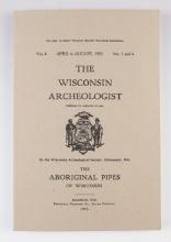 Softcover Book: "The Wisconsin Archeologist" Volume 4.  The Aboriginal Pipes of Wisconsin.