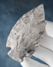 Beautiful 3 7/16" O'Calla made from banded Chert. Found south of Waynesville, Missouri.