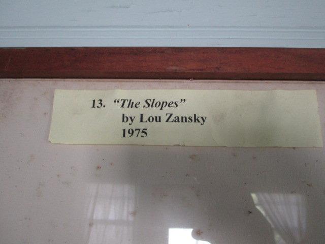 Framed and Matted Photo Print of "The Slopes" by Lou Zansky