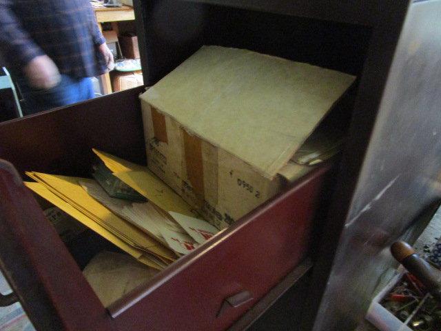 Vintage Atlas File Cabinets and Stanley Marsh Mitre Saw, etc.