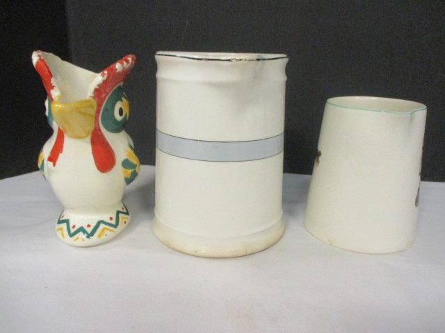 Misc. Lot-Creamers, Pitchers, Night Carafe, Coasters, etc.