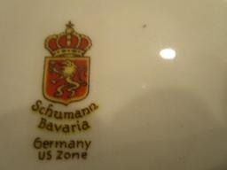 Schumann Germany Vase and Plates, Small Compote and Dish