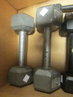 10lb., 5lb., 3lb. and 1lb. Free Weights
