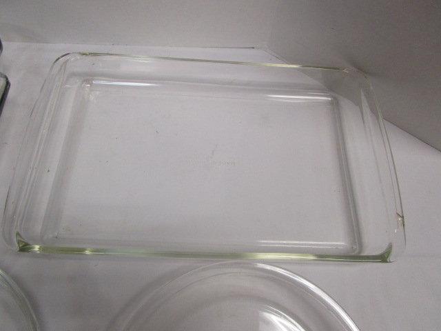 7 Pieces of Pyrex Clear Glass Bakeware