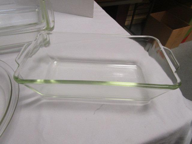 7 Pieces of Pyrex Clear Glass Bakeware