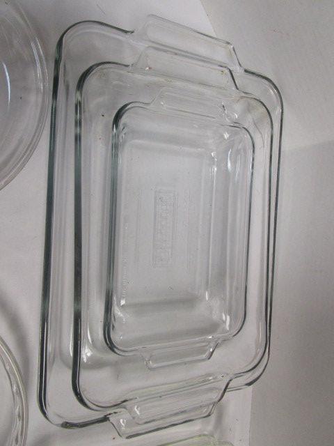 7 Pieces of Pyrex Clear Glass Bakeware