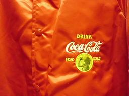 Rare! Coca-Cola Jacket Embroidered in Greenville SC - Not Authorized By Coke