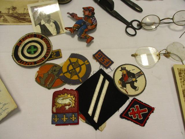 Eclectic Articles of Interest-Gold Stamp Replica First Day of Issue, Patches,