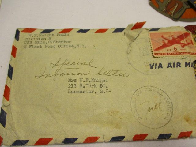 Eclectic Articles of Interest-Gold Stamp Replica First Day of Issue, Patches,