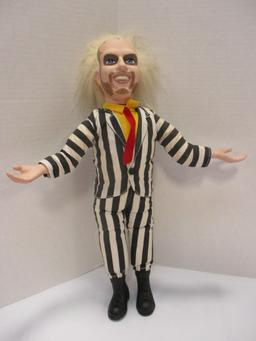 1989 Warner Bros. Beetle Juice Talking/Wind-up Spinning Head Doll