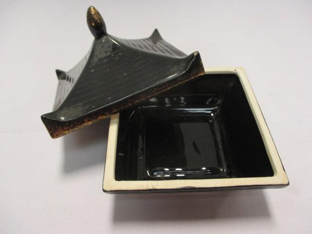 Oriental Figurines, Hand Fan, Vases and Trinket Boxes