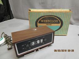 Vintage Westclox Electric Clock w/Box - 1  Led Digital Clock - 1 Sports Radio appears new