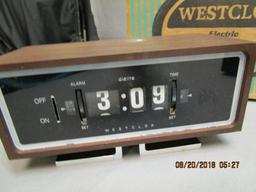 Vintage Westclox Electric Clock w/Box - 1  Led Digital Clock - 1 Sports Radio appears new