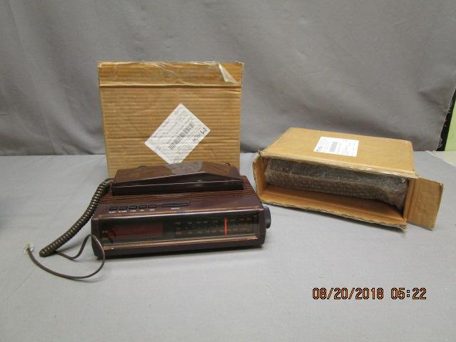 2 New Model 398 AM/FM Clock Radios w/Phone
