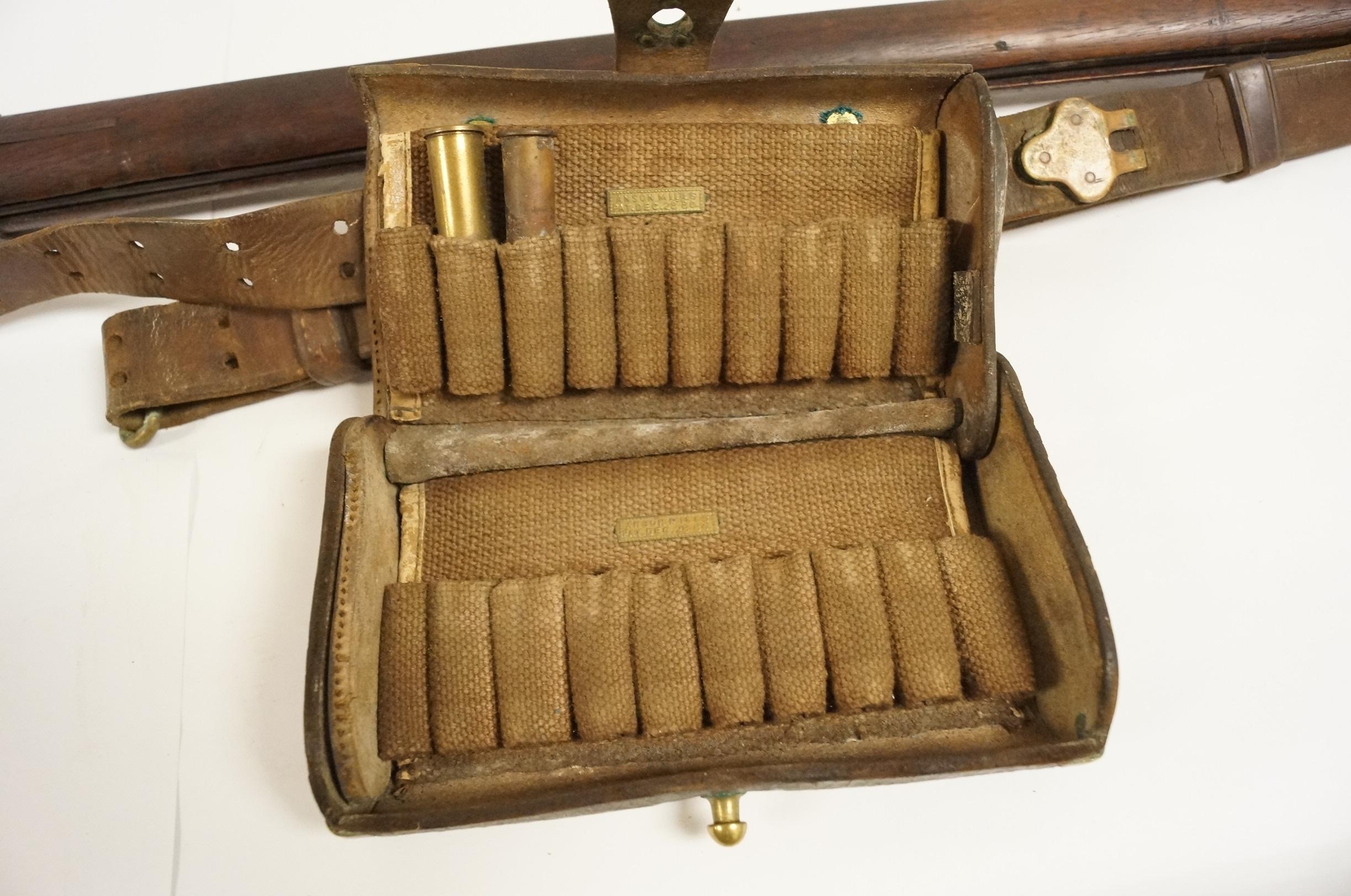 Complete US Springfield Model 1884 Trapdoor .45-70 Rifle with Sling, Ammo Case, and Bayonet