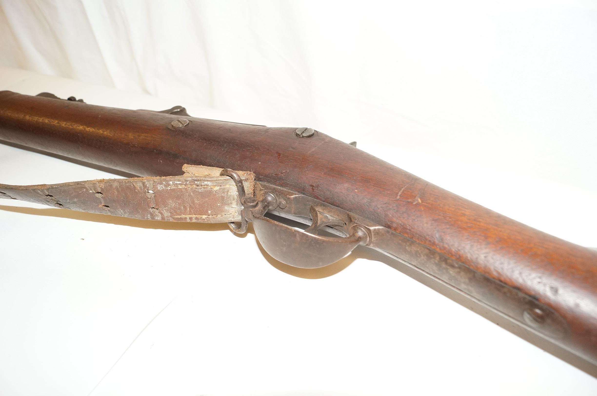 Complete US Springfield Model 1884 Trapdoor .45-70 Rifle with Sling, Ammo Case, and Bayonet