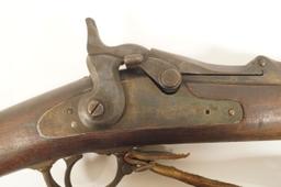 Complete US Springfield Model 1884 Trapdoor .45-70 Rifle with Sling, Ammo Case, and Bayonet