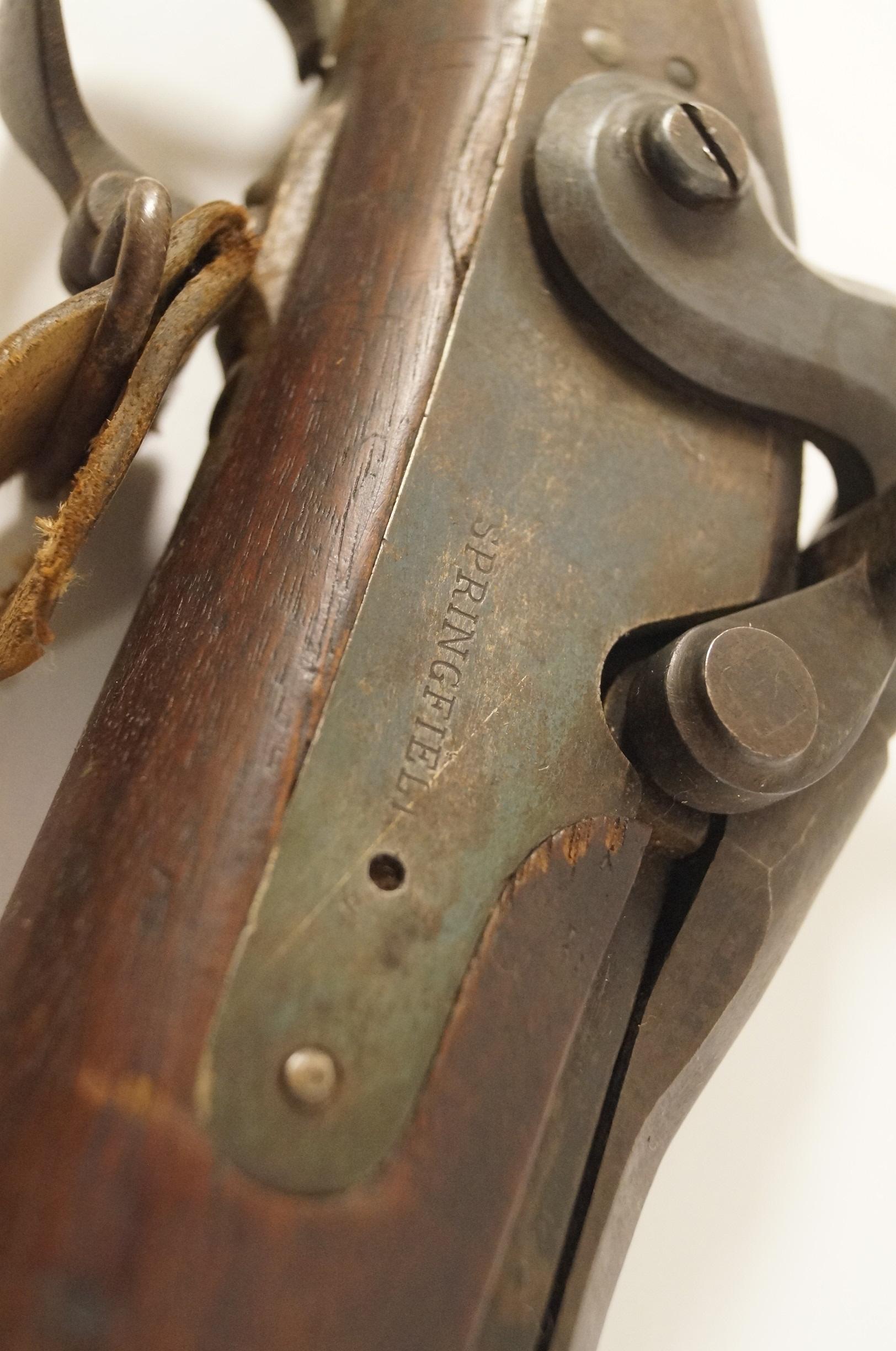 Complete US Springfield Model 1884 Trapdoor .45-70 Rifle with Sling, Ammo Case, and Bayonet
