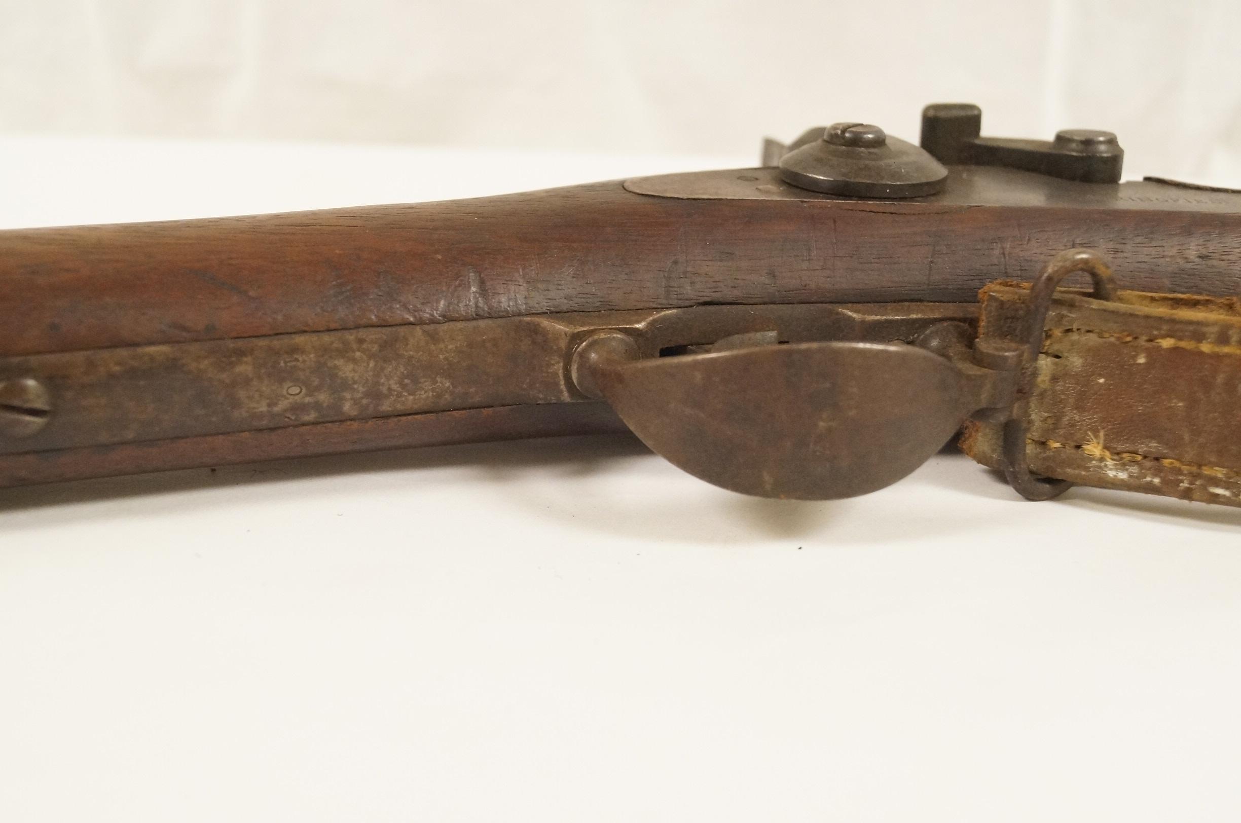 Complete US Springfield Model 1884 Trapdoor .45-70 Rifle with Sling, Ammo Case, and Bayonet