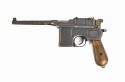 RARE 1910 Persian Contract C96 Mauser Broomhandle Pistol with Wood Stock Holster