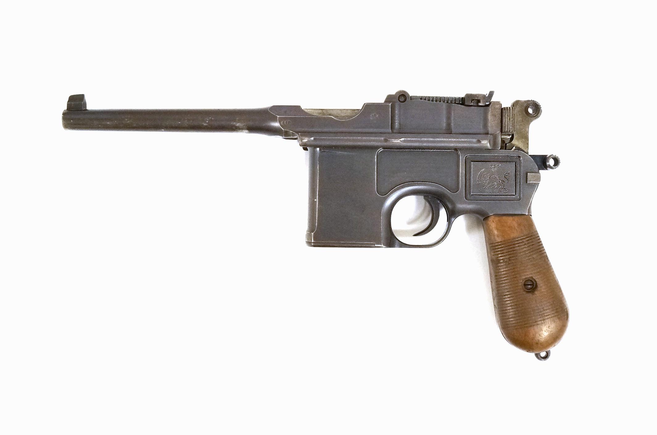 RARE 1910 Persian Contract C96 Mauser Broomhandle Pistol with Wood Stock Holster