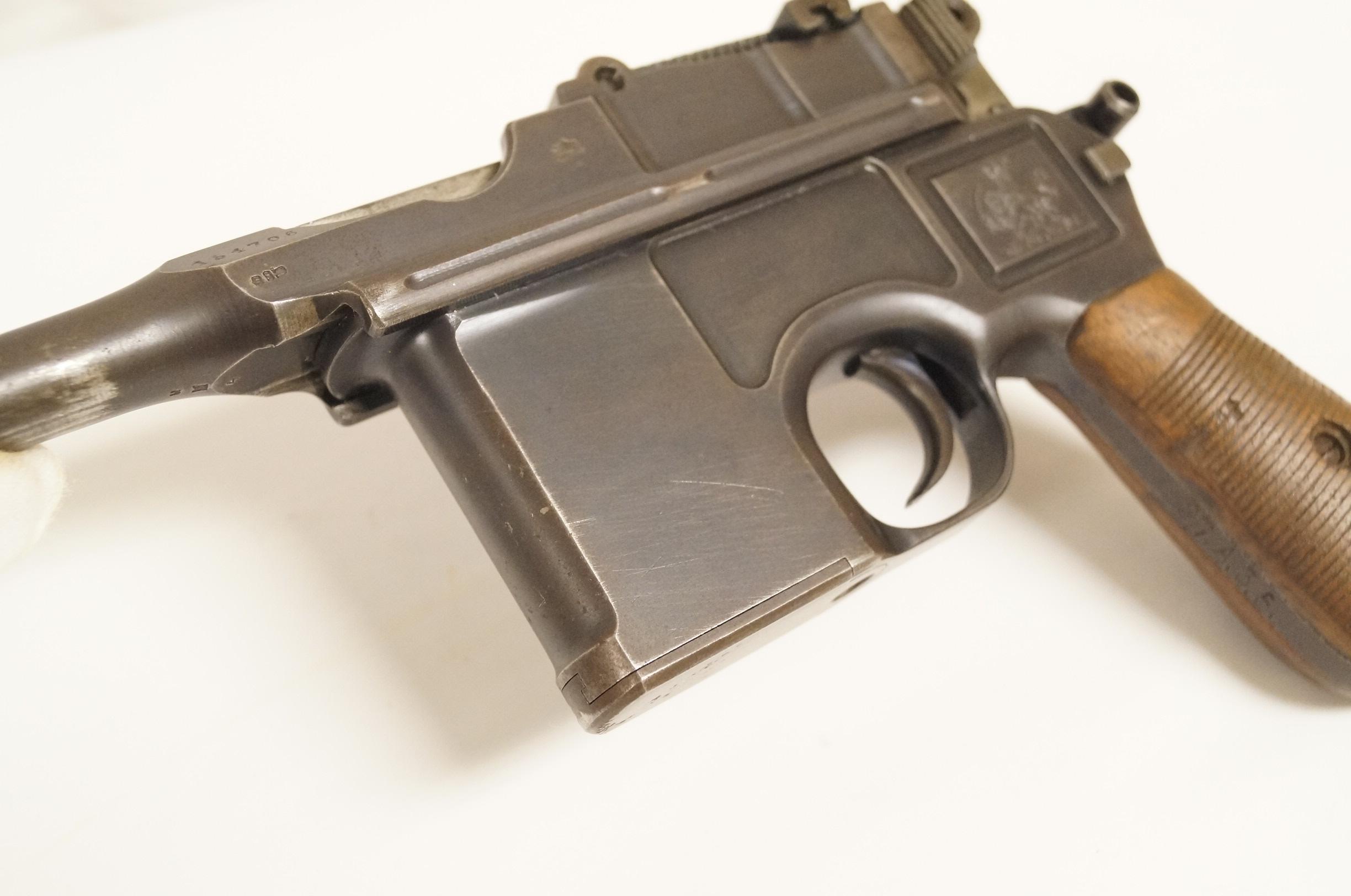 RARE 1910 Persian Contract C96 Mauser Broomhandle Pistol with Wood Stock Holster