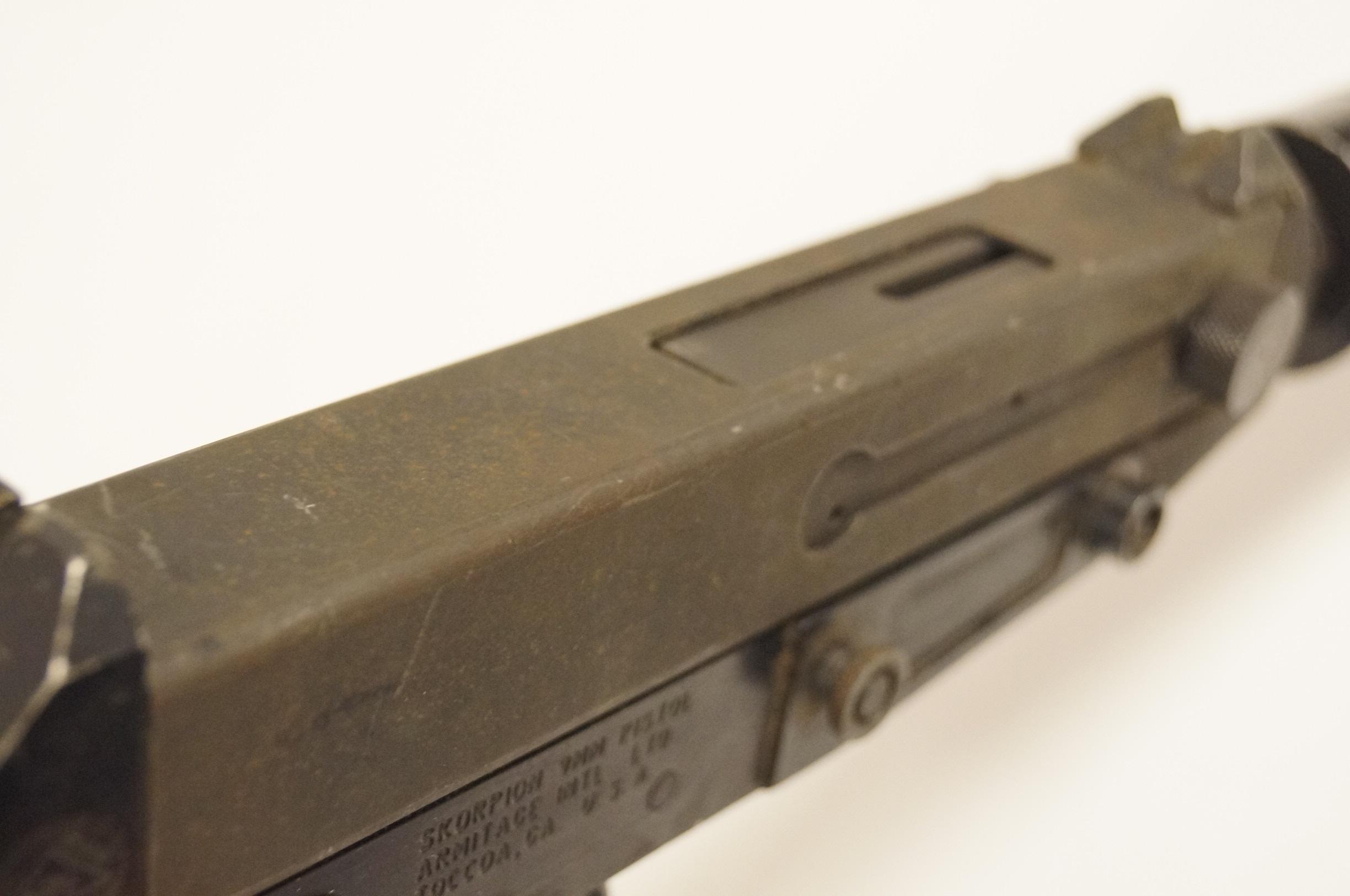 Armitage INTL. Skorpion 9mm Semi-Automatic Pistol featured in Multiple Movies
