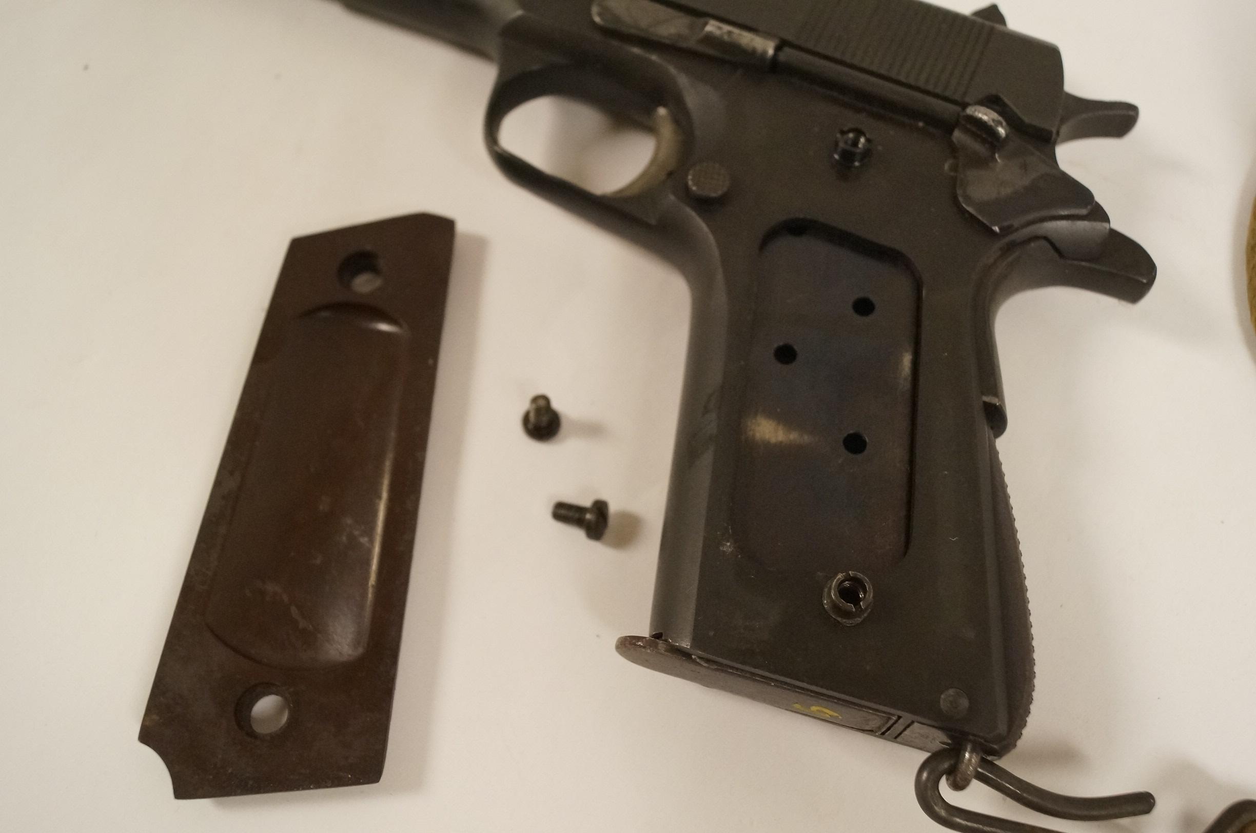 1943 Remington Rand US ARMY .45 M1911 A1 Pistol with Original Lanyard in US Holster