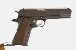 1943 Remington Rand US ARMY .45 M1911 A1 Pistol with Original Lanyard in US Holster