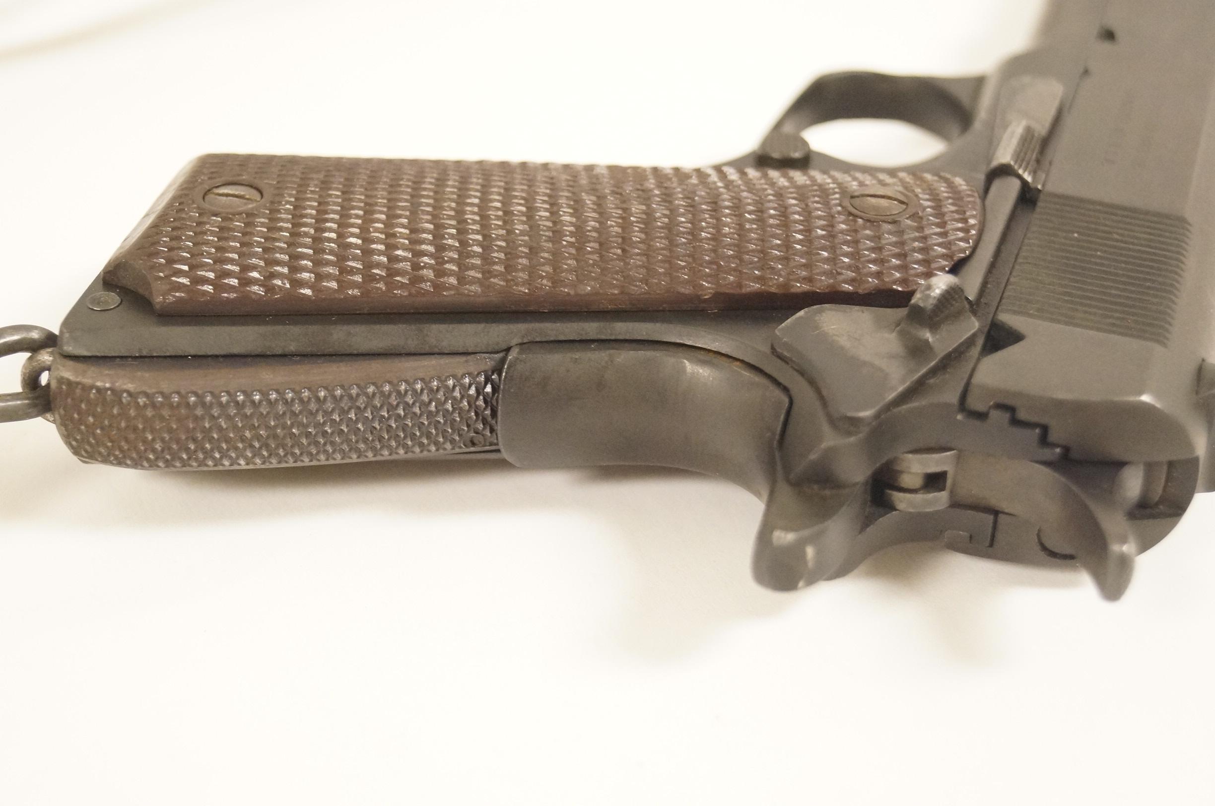 1943 Remington Rand US ARMY .45 M1911 A1 Pistol with Original Lanyard in US Holster