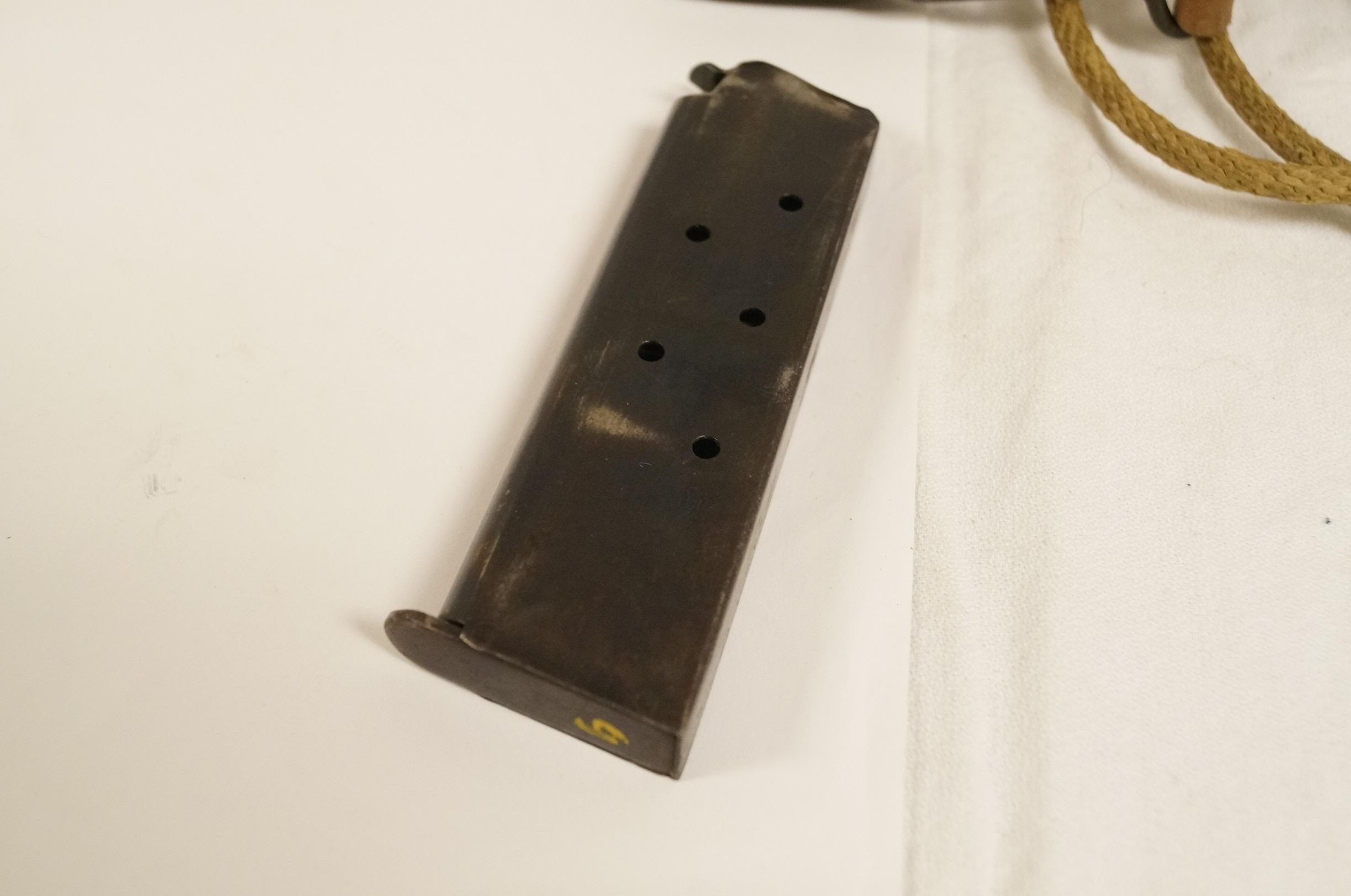 1943 Remington Rand US ARMY .45 M1911 A1 Pistol with Original Lanyard in US Holster