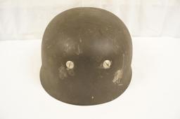 WWII M38 ET71 German Paratrooper Single Decal Helmet with no Liner