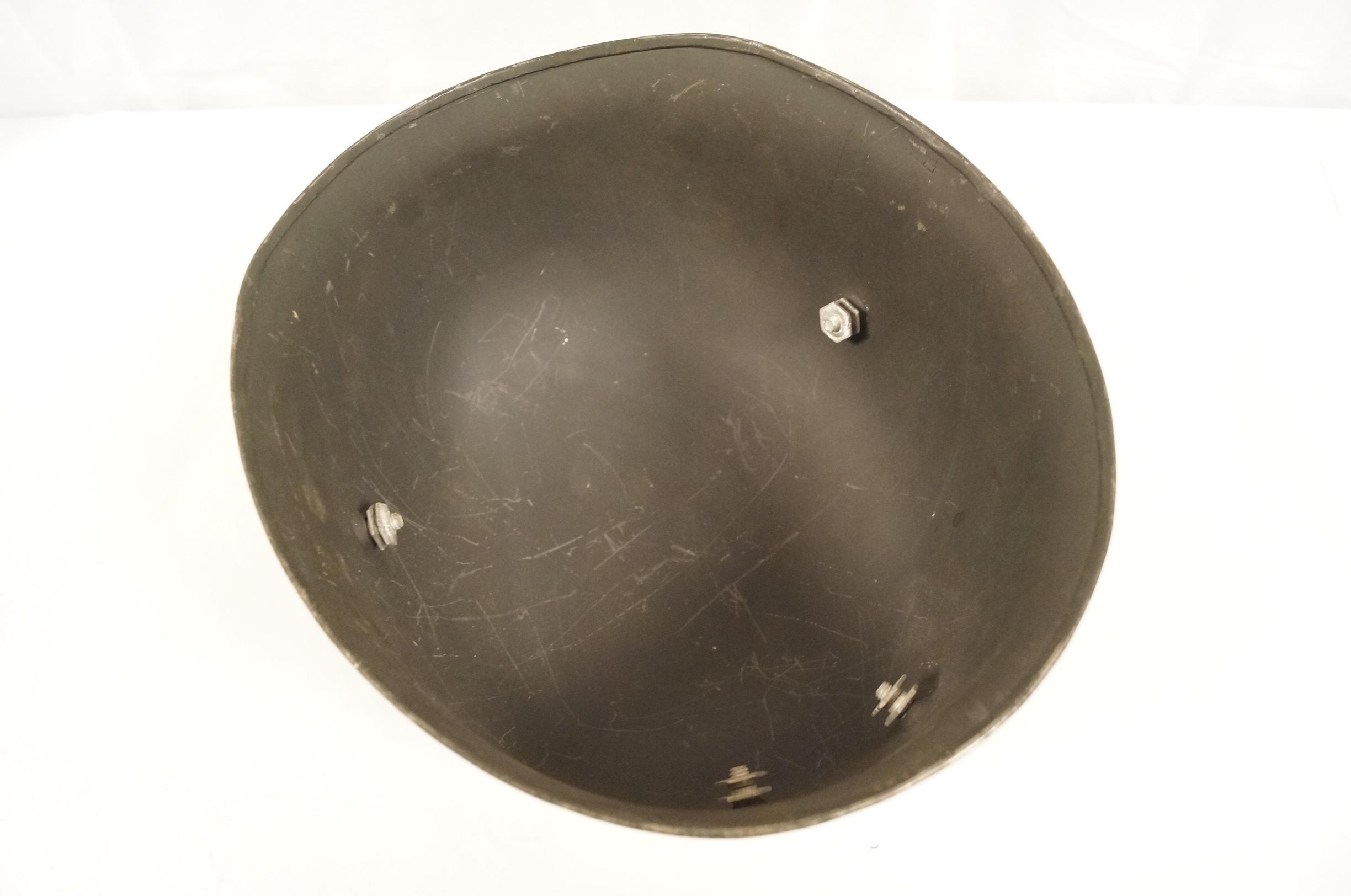 WWII M38 ET71 German Paratrooper Single Decal Helmet with no Liner