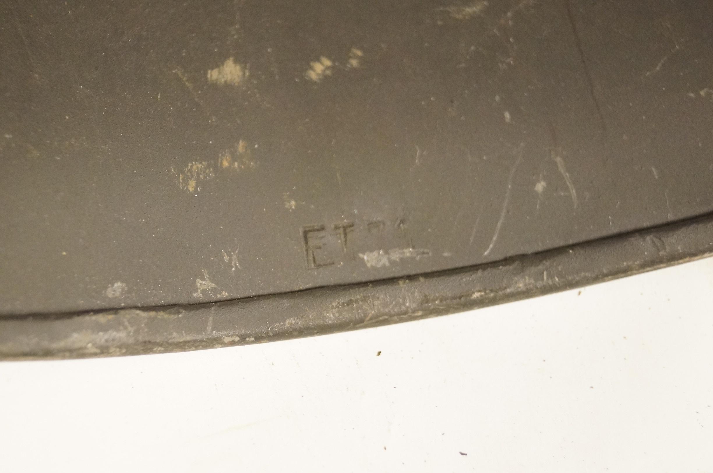WWII M38 ET71 German Paratrooper Single Decal Helmet with no Liner