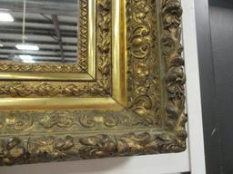 Antiqued Gold Deep Profile Framed Mirror