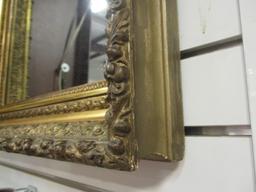 Antiqued Gold Deep Profile Framed Mirror