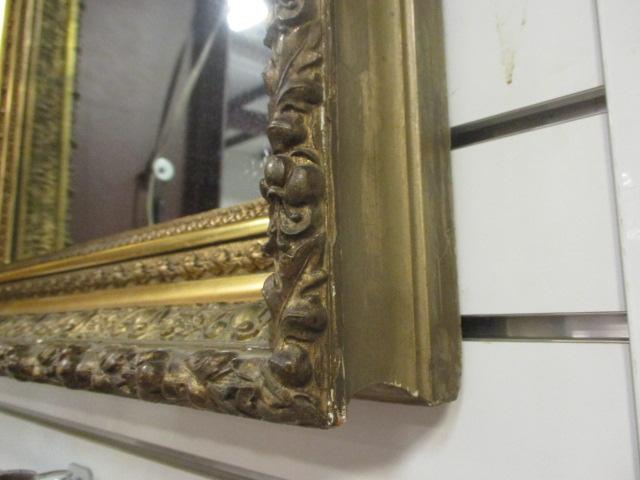 Antiqued Gold Deep Profile Framed Mirror