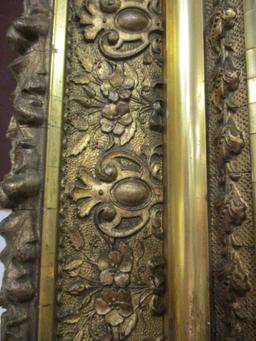 Antiqued Gold Deep Profile Framed Mirror