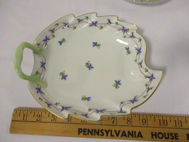Herend-Hvngary Nappy Dish and Two Oval Pico Dishes