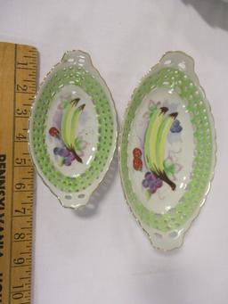Herend-Hvngary Nappy Dish and Two Oval Pico Dishes