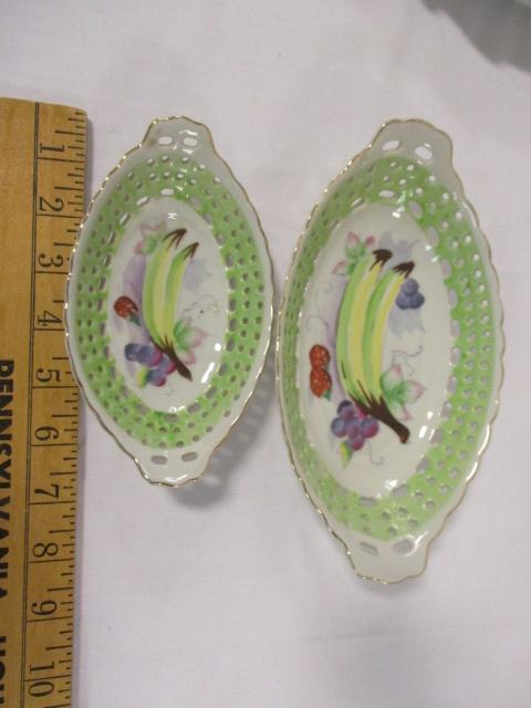 Herend-Hvngary Nappy Dish and Two Oval Pico Dishes