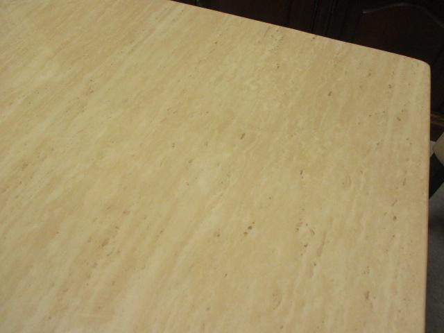 Lacquer Top Dining Table with Four Parson Chairs