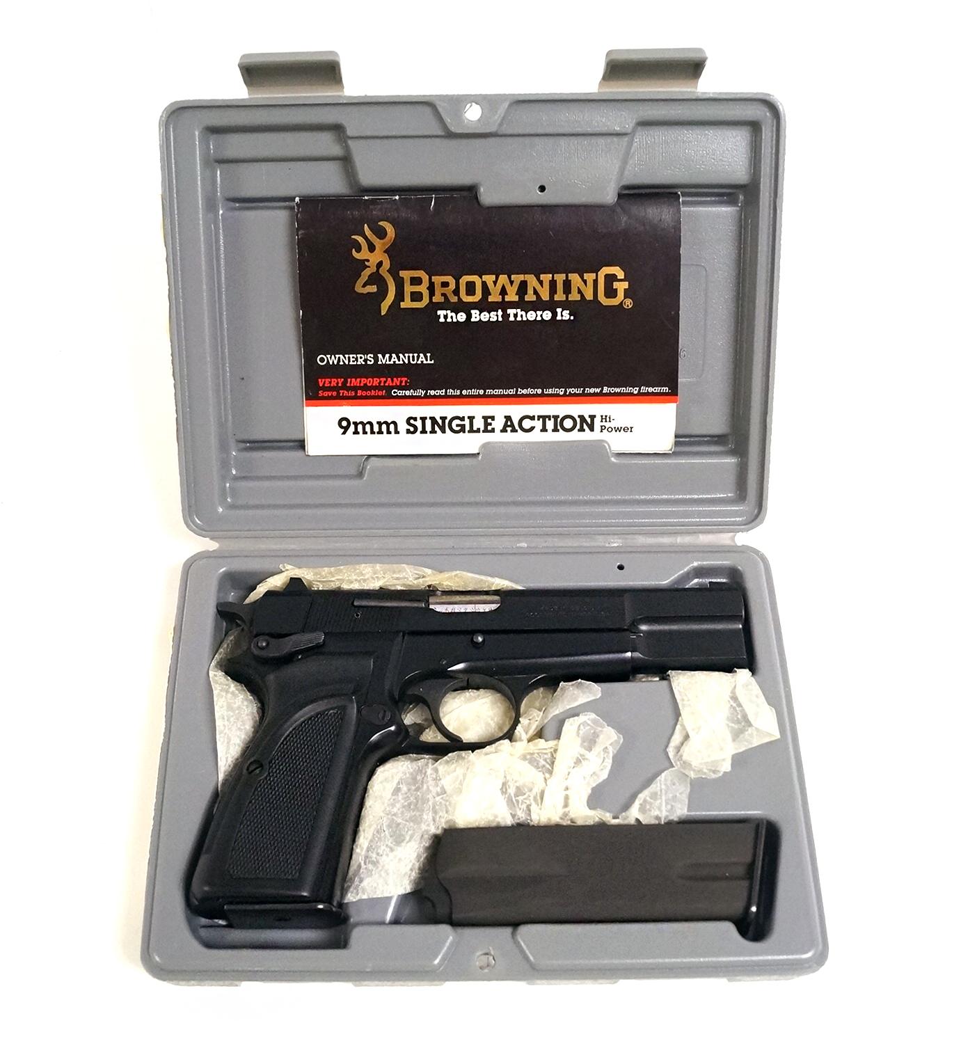 LNIB 1976 Browning 9mm Luger Hi-Power Mark III Single Action Pistol