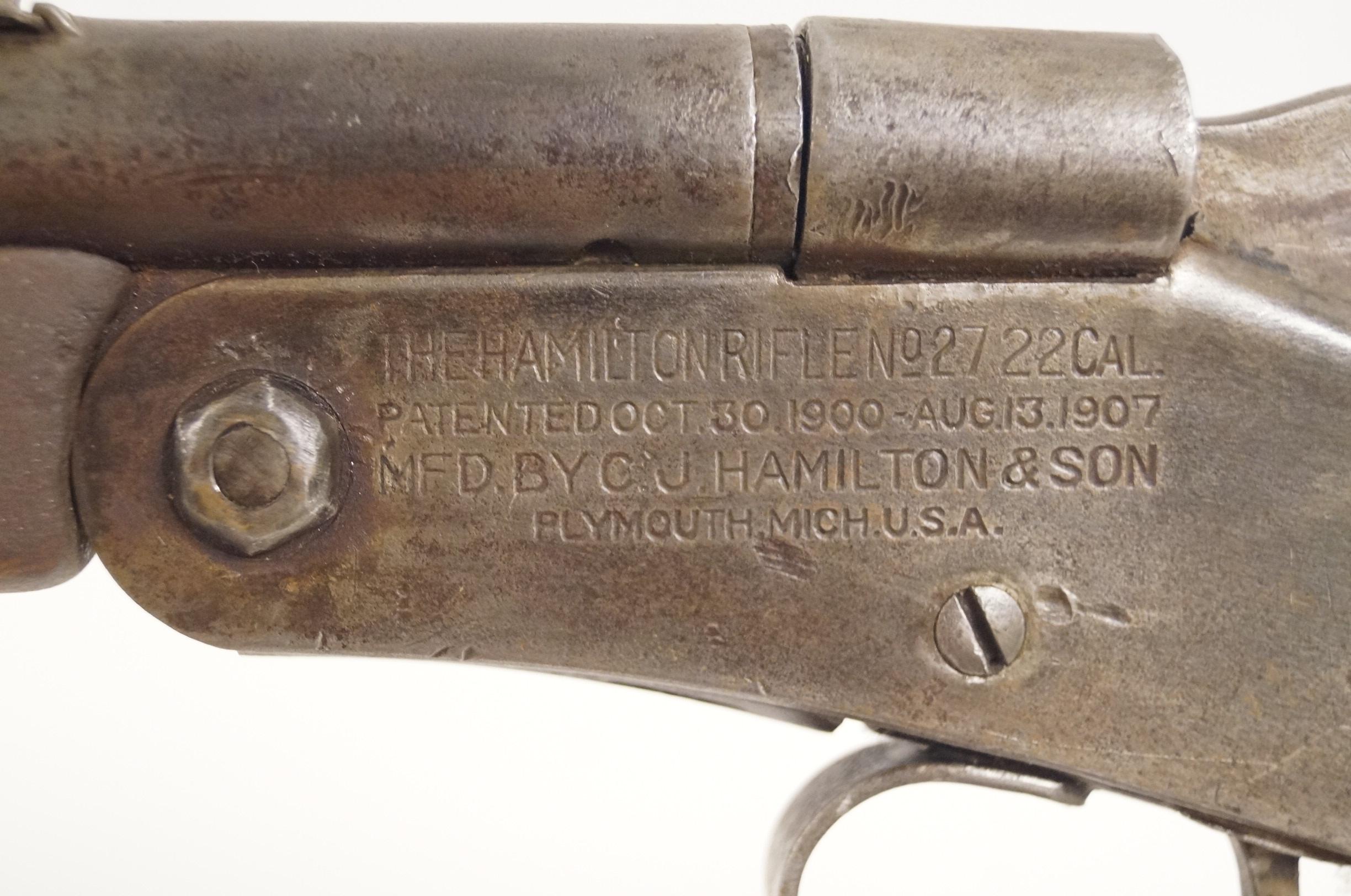 The Hamilton Rifle No. 27 .22 Caliber Single Shot Rifle