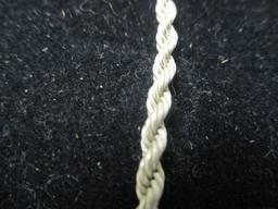 18" Sterling Silver Rope Chain