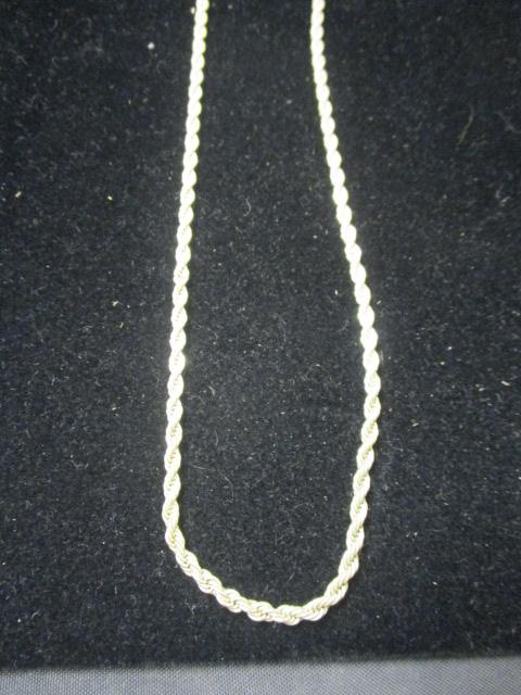 18" Sterling Silver Rope Chain